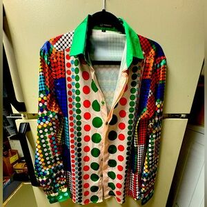 Versace Silk Dress shirt
Men’s L
100% silk
Amazing